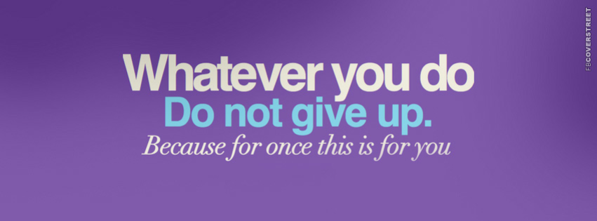 dont give up